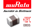 ������������ ��� - ������������ Murata � ���������� �������� � ������� ������������ 105�C � 125�C